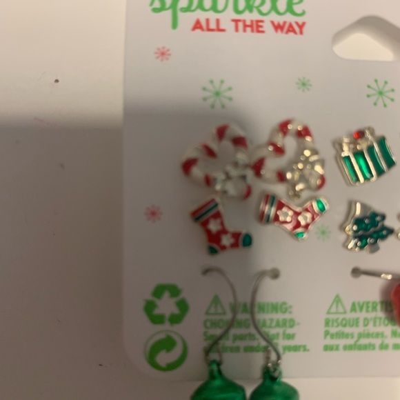 Claire’s Sparkle All The Way 9 piece earring set. New. - Picture 2 of 6